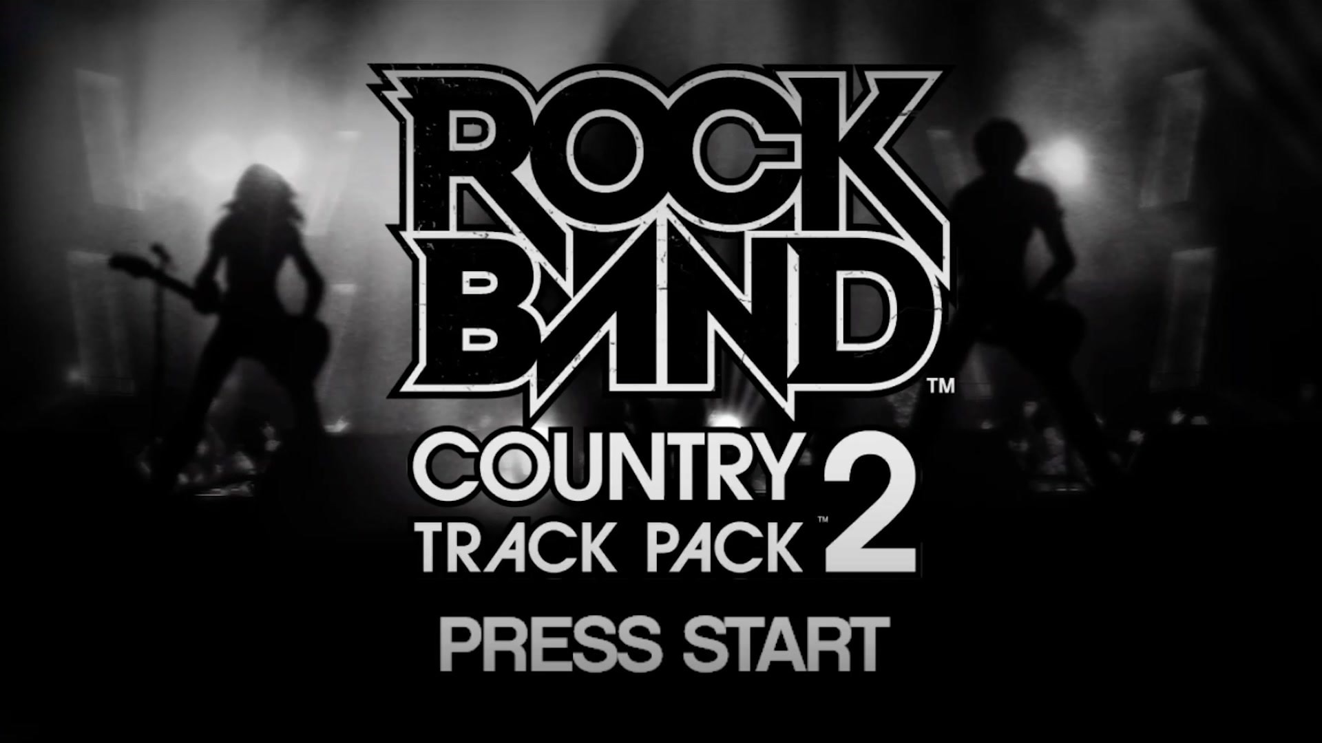 Rock Band 2 (game only) title screen for Xbox 360